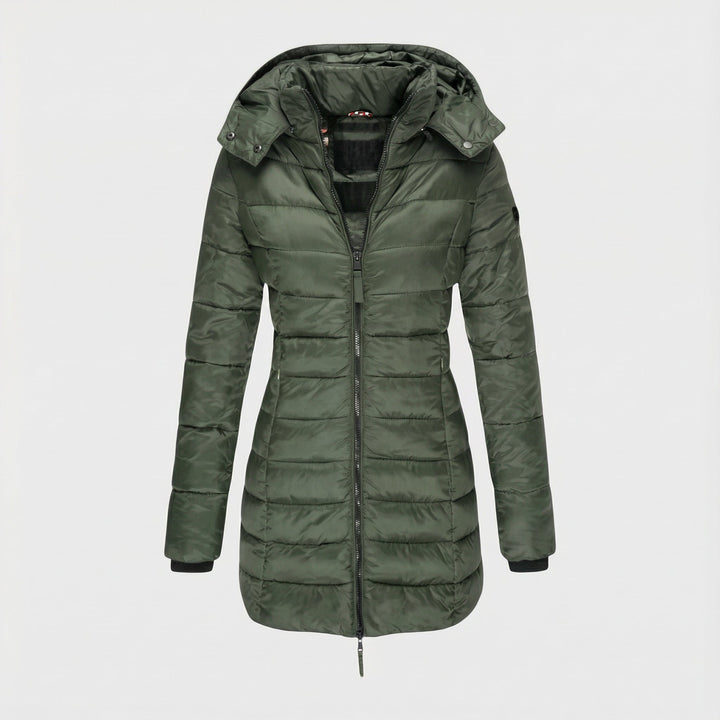 Sandrine - Manteau Matelassé à Capuche