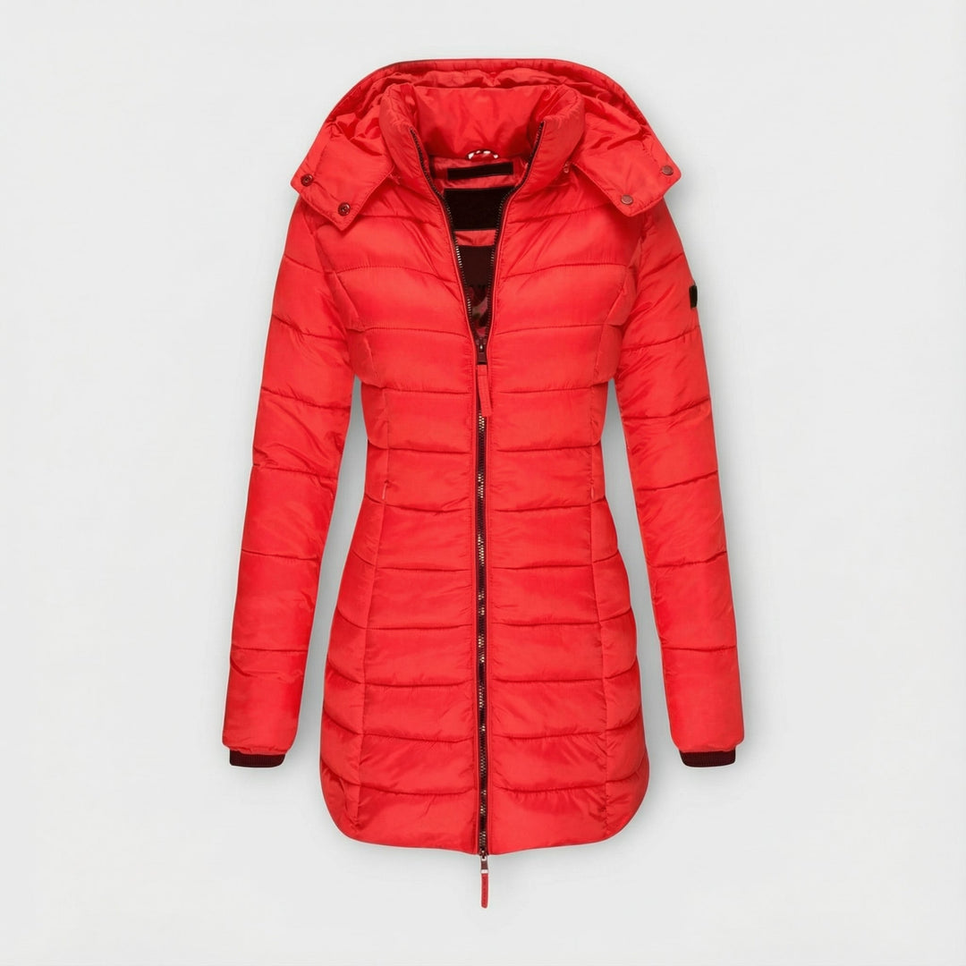 Sandrine - Manteau Matelassé à Capuche