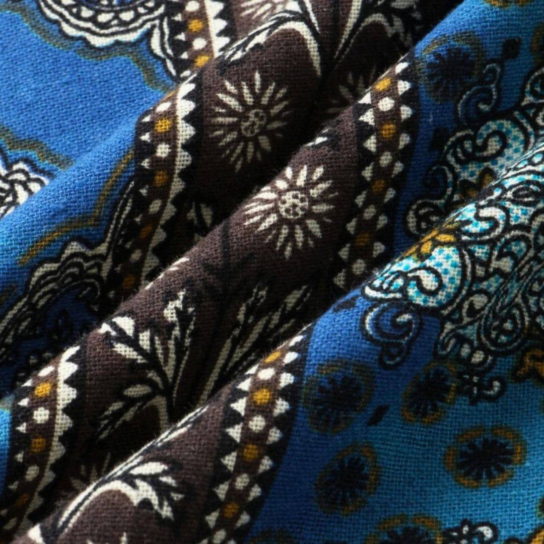 Maurice - Chemise Géométrique Bleu