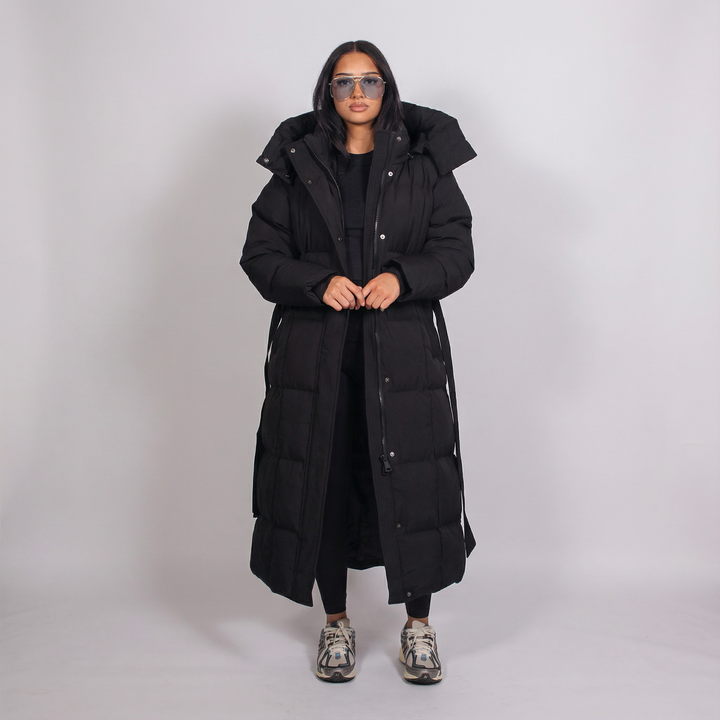 Amandine - Doudoune Longue à Capuche