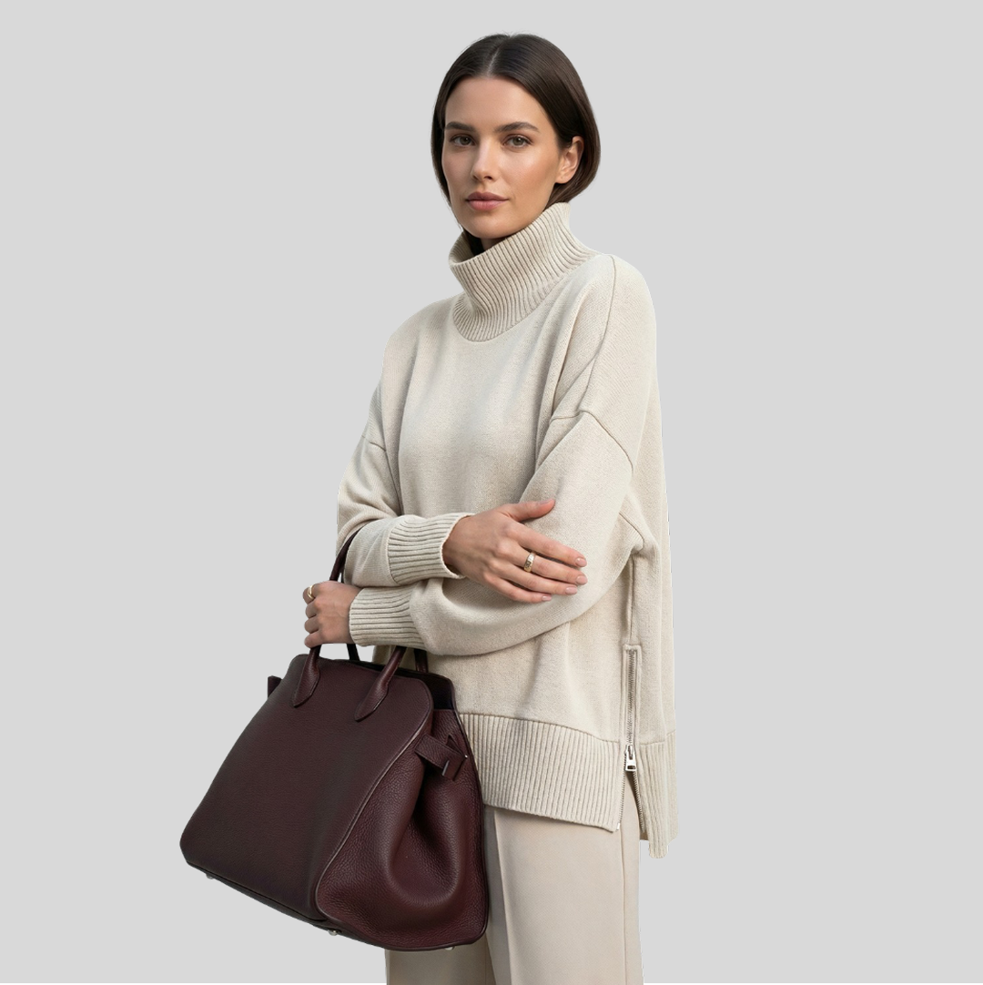 Laura - Pull Haut Col Roulé
