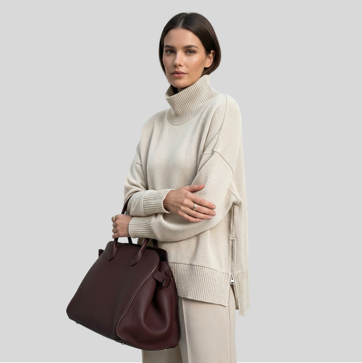 Laura - Pull Haut Col Roulé
