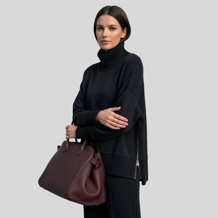 Laura - Pull Haut Col Roulé