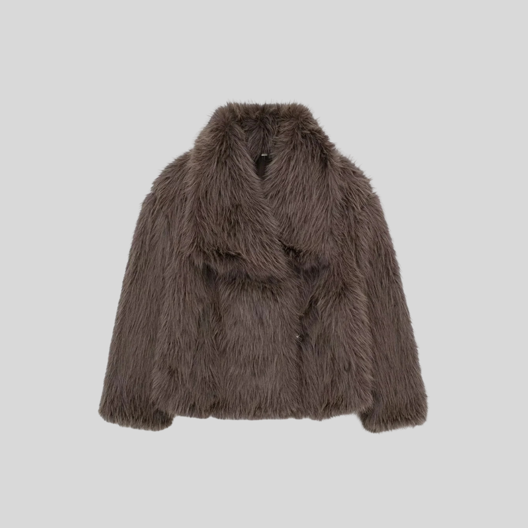 Valérie - Manteau en Fourrure Douce