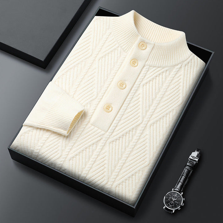 Benjamin - Pull Col Montant Texturé