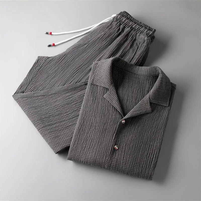 Nicolas - Ensemble Oversized Décontracté en Tissu Texturé