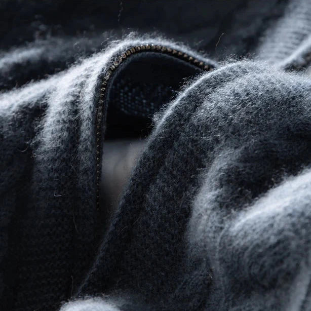 Maxime - Pull Zippé en Tricot