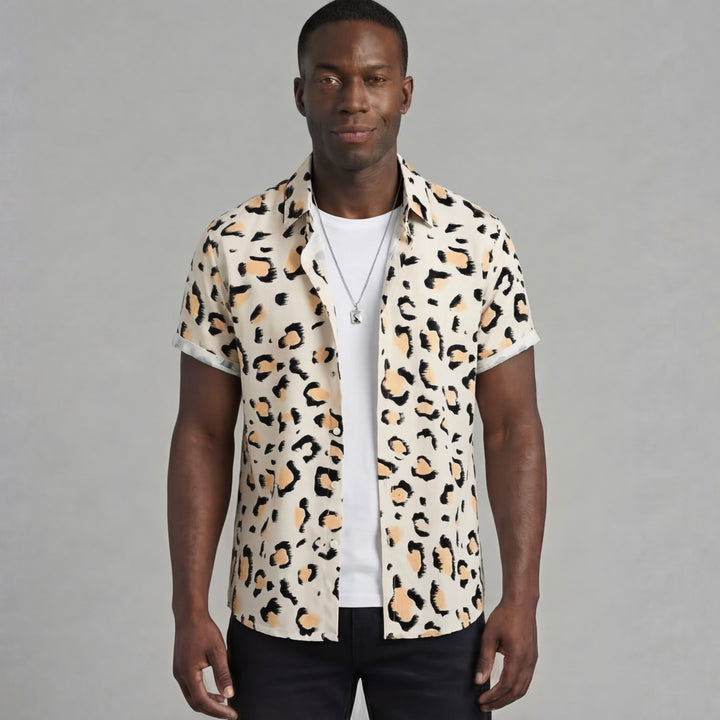 Luc - Chemise à imprimé léopard stylée