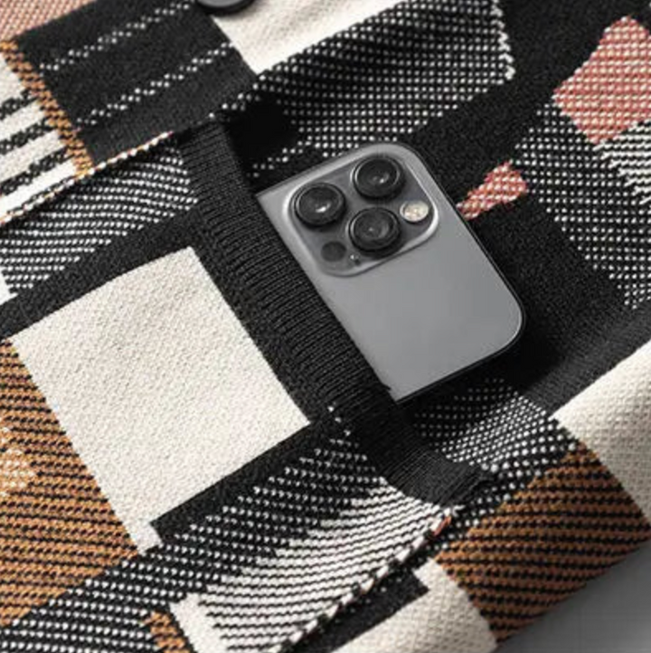 Avignon - Cardigan à Motif Géométrique