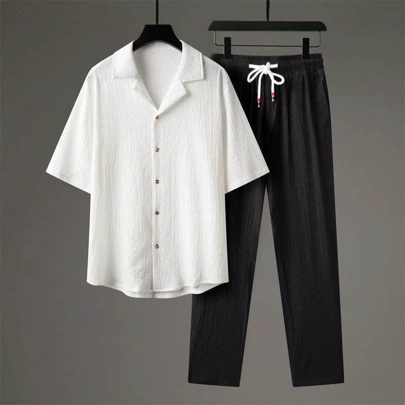 Nicolas - Ensemble Oversized Décontracté en Tissu Texturé