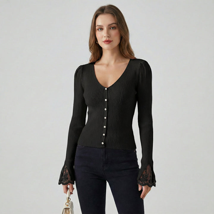 Sarah - Cardigan à Manches Longues