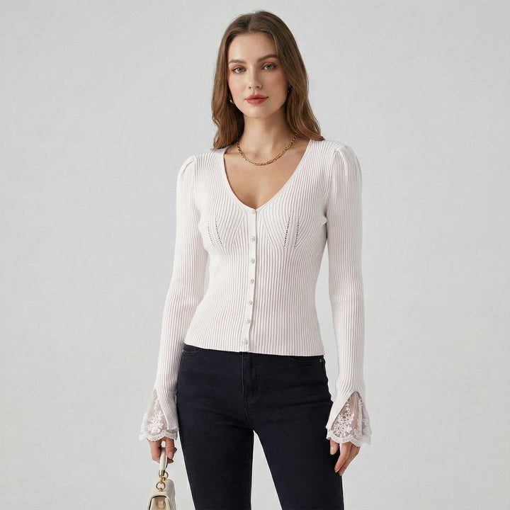 Sarah - Cardigan à Manches Longues