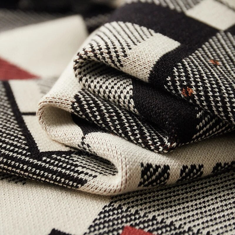 Avignon - Cardigan à Motif Géométrique