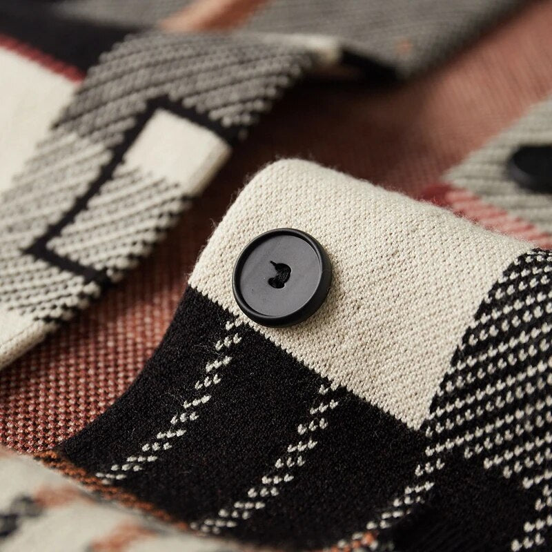 Avignon - Cardigan à Motif Géométrique